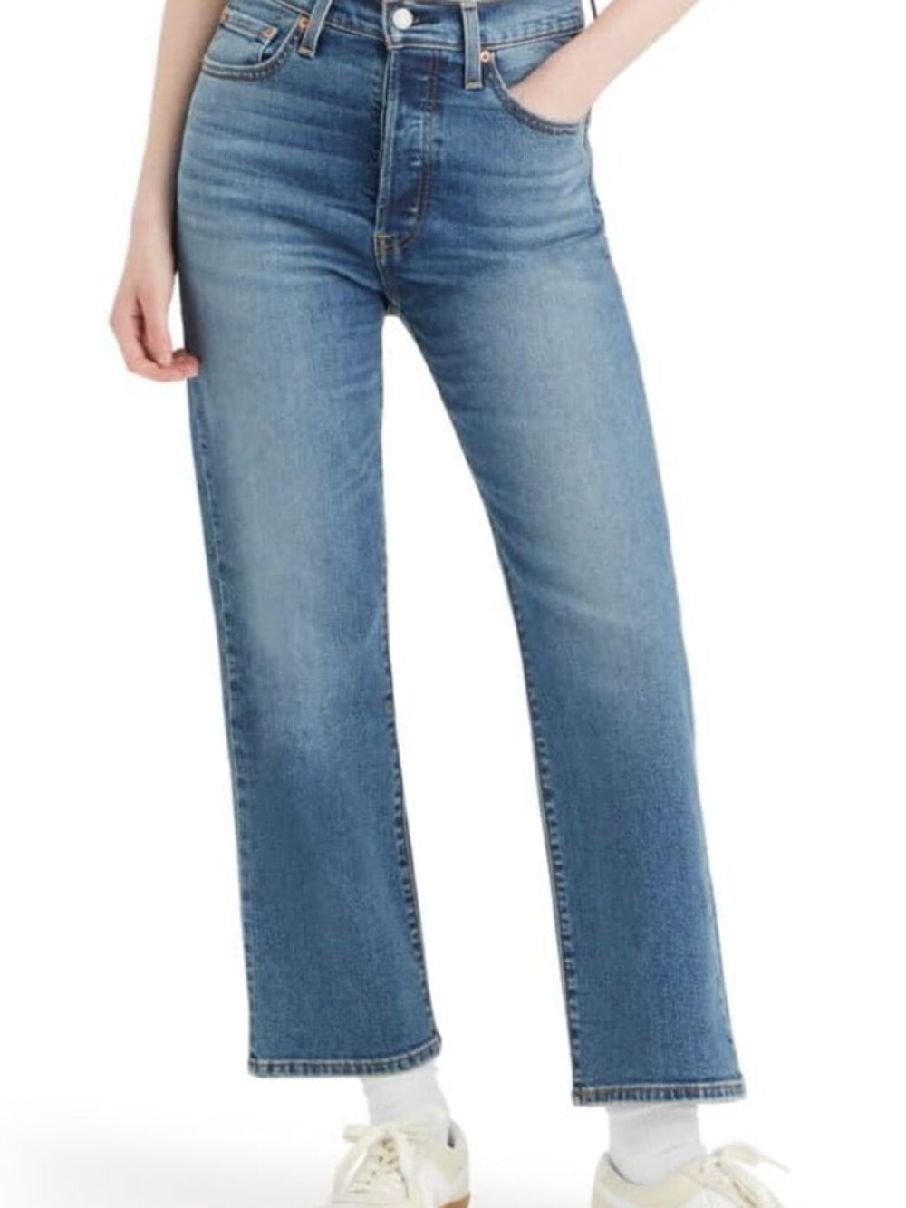 Levi's Ribcage Straight Ankle Jeans – High Rise Medium Stretch 27